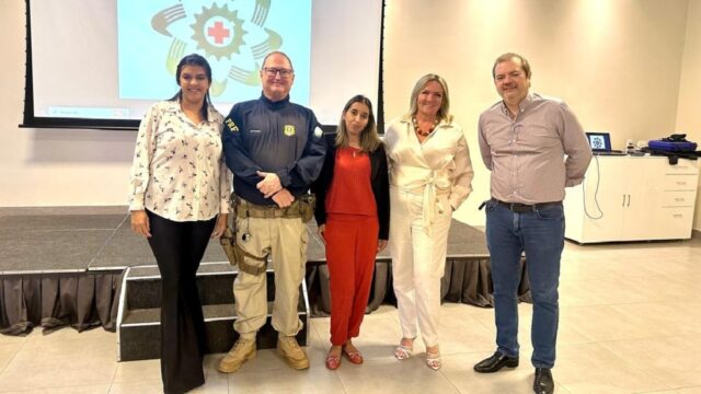 Clínica Medsat realiza palestra Maio Amarelo em parceria com PRF e Hotel Go Inn em Catalão