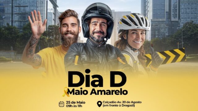 MAIO AMARELO - Em Catalão, as ações da SMTC e parceiros por um trânsito mais seguro terão ponto alto na Av. 20 de agosto