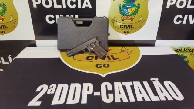 Polícia Civil de Catalão apreende arma de fogo irregular