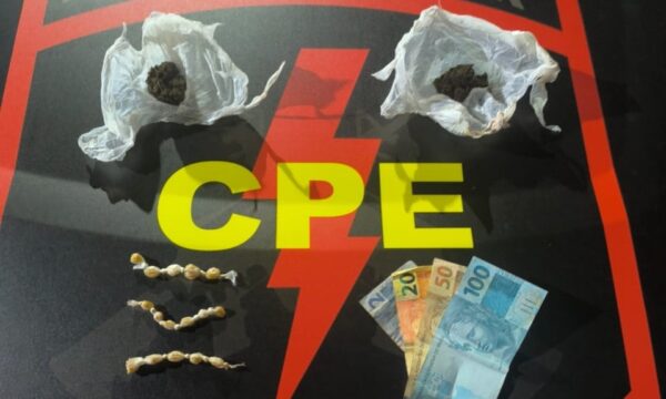 CPE prende jovem de 19 anos pelo crime de tráfico de drogas, em Ouvidor