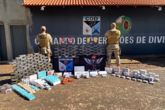 Homem é preso com eletrônicos do Paraguai avaliados em R$ 290 mil, em Jataí
