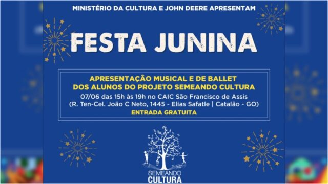 Projeto Semeando Cultura se apresenta em ritmo Junino