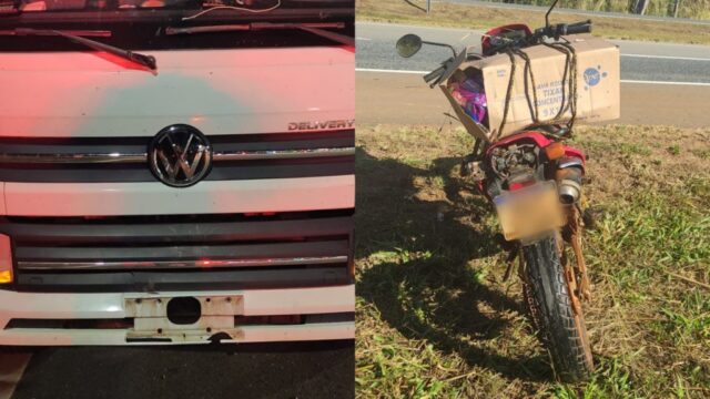 Motociclista morre após colisão traseira na BR-050