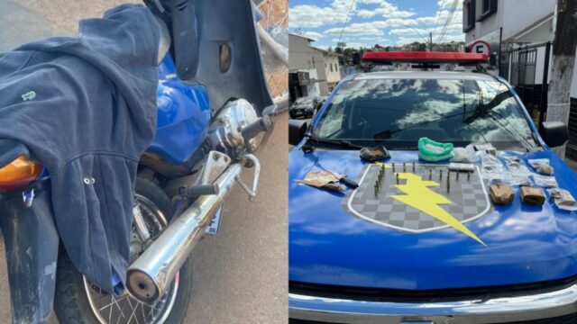 Força Tática apreende drogas, munições e veículo adulterado em operação no Residencial Parati; suspeito de 22 anos é detido