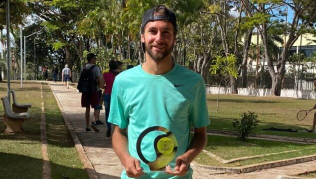 Jovem tenista de Catalão, Alisson Martins, conquista título no 25º Open de Tênis em Araguari
