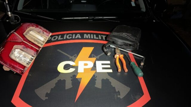 Equipe de CPE prende dois indivíduos por furto de peças de caminhonete em Silvânia