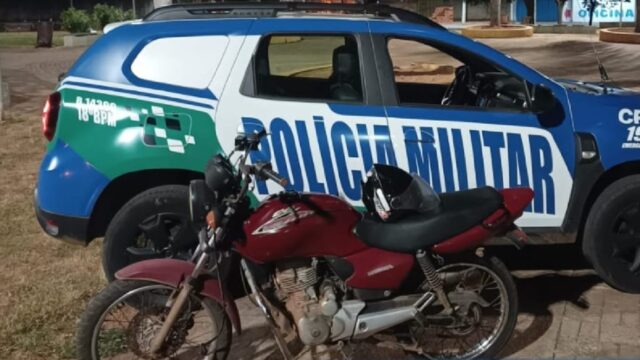 Polícia Militar recupera motocicleta furtada e prende suspeito em Catalão