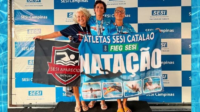 Equipe de natação do SESI de Catalão brilha na 3ª Etapa da Copa SESI em Goiânia