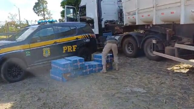 PRF apreende carga milionária de celulares contrabandeados, em Goiás