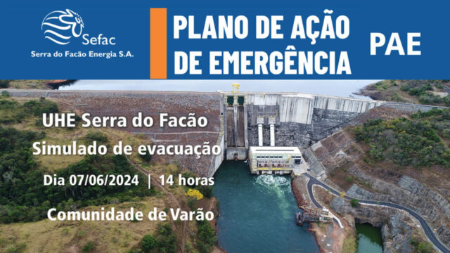 Comunicado da Sefac: Simulado preventivo do Plano de Ação de Emergência