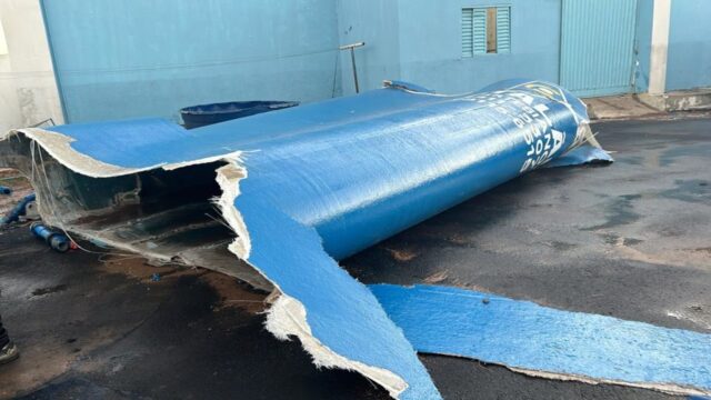 Catalão: Rompimento de caixa d'água no Estádio do CRAC assusta jogadores e causa prejuízos
