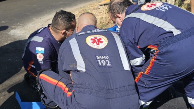 Motociclista fica ferida em acidente de trânsito no bairro Conquista, em Catalão
