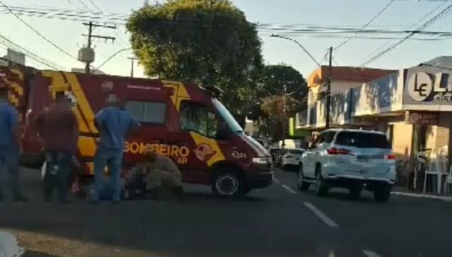 Motociclista fica ferido após queda em avenida de Catalão