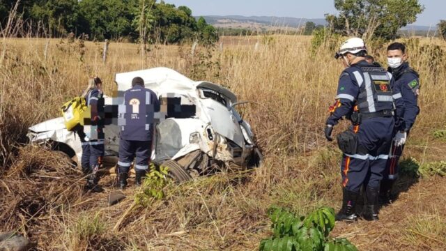 Casal de idosos morre em acidente grave na GO-139 entre Marzagão e Caldas Novas