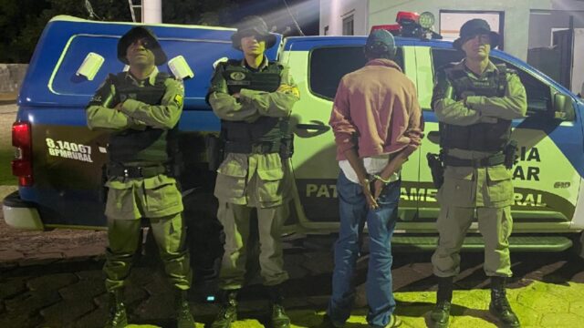 Batalhão Rural recaptura foragido da Justiça na zona rural de Santa Cruz de Goiás