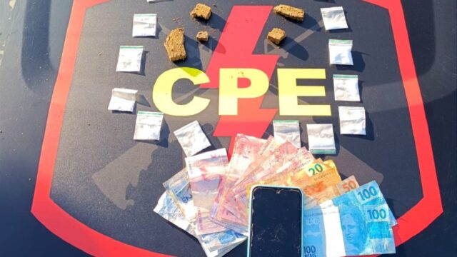 CPE prende suspeito por tráfico de drogas entre Pires do Rio e Orizona