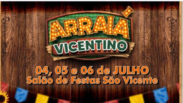 Arraiá Vicentino em Catalão: Diversão e solidariedade de 4 a 6 de julho