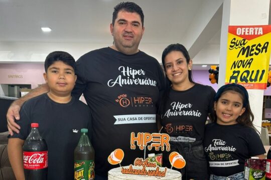 Hiper Móveis comemora 6 anos de sucesso em Catalão