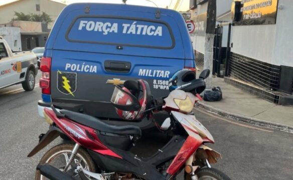 VÍDEO: Força Tática do 18º BPM apreende menor suspeito de furto de motocicleta em Catalão