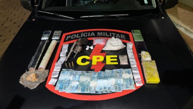 Polícia Militar apreende drogas, armas e dinheiro durante operação em Orizona