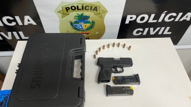DEAM Catalão cumpre mandado de busca e apreende arma de fogo e munições