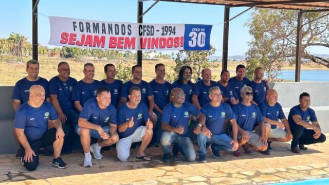 Turma de 1994 da Polícia Militar de Goiás comemora 30 anos de formação em confraternização em Três Ranchos, Goiás