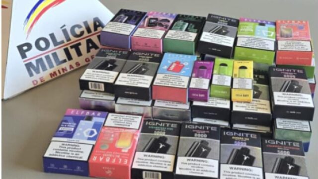 Polícia Militar de Monte Carmelo apreende suspeito de contrabando, divulgação e comercialização de cigarros eletrônicos
