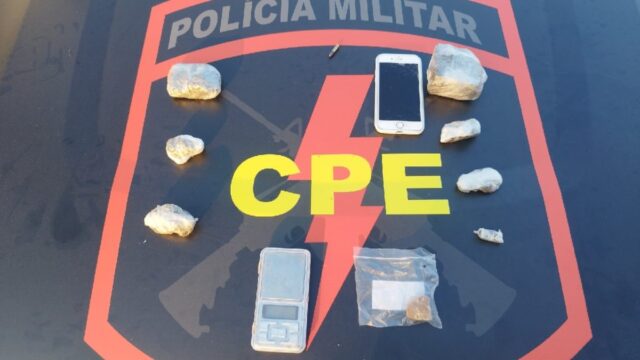 CPE prende indivíduo com drogas e munição em Catalão durante patrulhamento