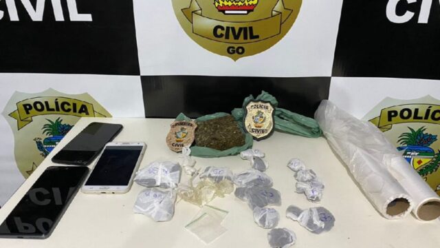 Polícia Civil prende três membros da mesma família por tráfico de drogas em Ipameri