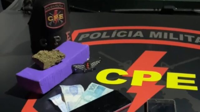 CPE prende homem com 1 kg de maconha em Pires do Rio após denúncias de tráfico