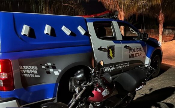 Polícia Militar apreende veículo durante operação em Pires do Rio