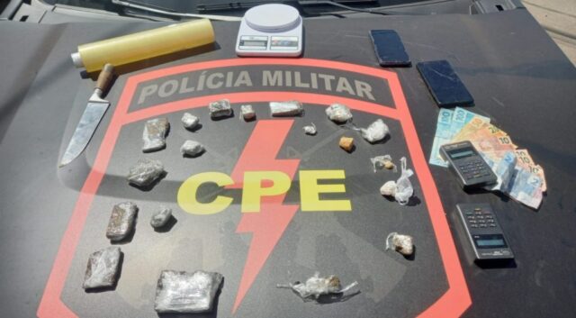 Polícia Militar prende suspeito de tráfico de drogas no Setor Aeroporto, em Catalão