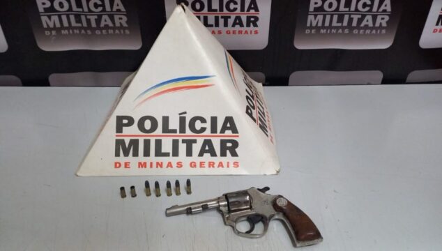 Polícia Militar prende homem por disparos de arma de fogo em via pública em Coromandel