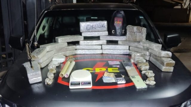 Casal é preso com 19 kg de drogas e comprimidos de ecstasy em Pires do Rio, Goiás