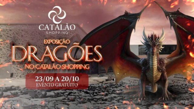 Catalão Shopping apresenta Exposição Dragões com Entrada Gratuita até 20 de outubro