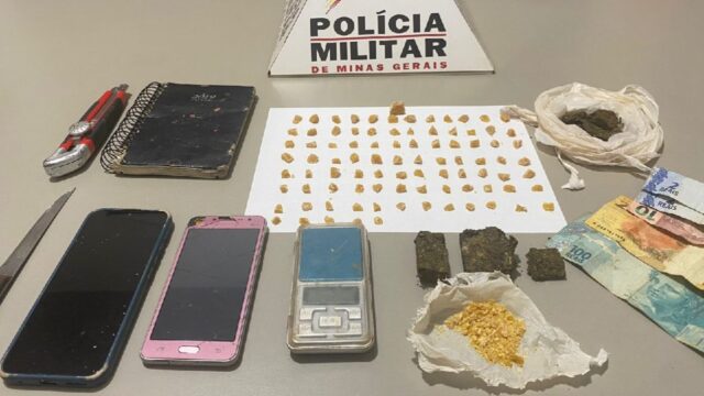 Polícia Militar prende dois homens por tráfico de drogas em Monte Carmelo