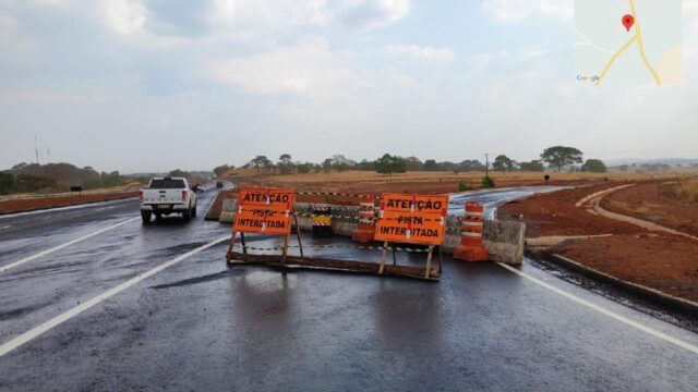 Goinfra informa sobre restrição de tráfego no contorno oeste de Pires do Rio 