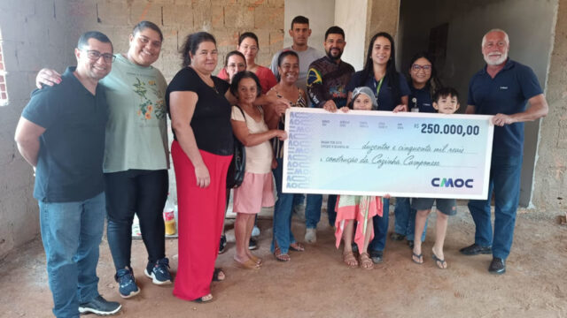 CMOC investe na construção de nova sede da Cozinha Coletiva  das Mulheres Camponesas