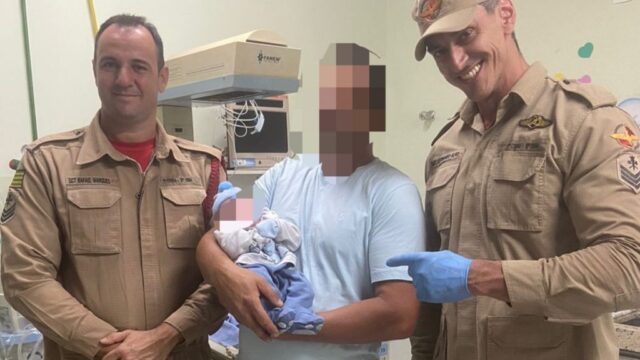 Bombeiros realizam parto de emergência e mãe e bebê são encaminhados ao hospital em Catalão