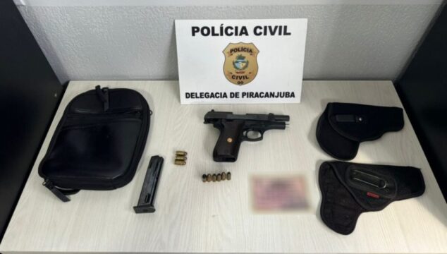 Primos são presos em Piracanjuba por furto e posse irregular de arma de fogo