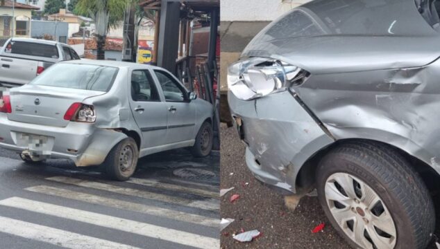 Veículo em fuga provoca acidente e deixa idoso ferido, em Catalão
