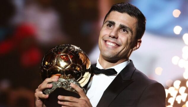 Bola de Ouro 2024: Rodri é eleito o melhor jogador do mundo, e Vini Jr. é segundo