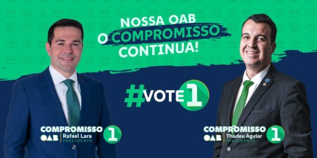 ELEIÇÕES OAB: Thadeu Aguiar e Rafael Lara lançam juntos a Chapa 1 em Catalão: Nossa OAB, o compromisso continua