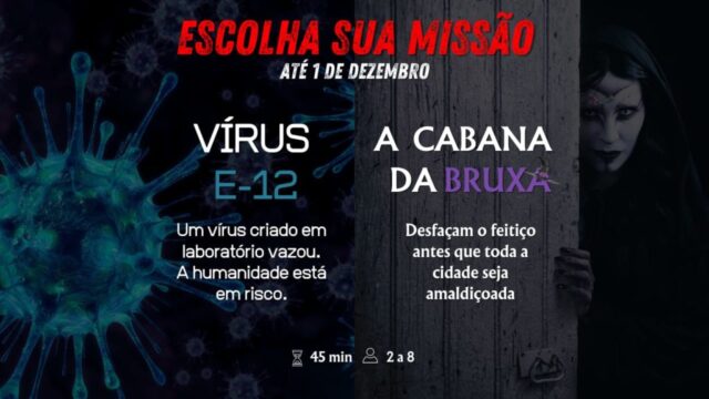 A melhor experiência de Escape Room do Brasil estará em Catalão até 01/12!