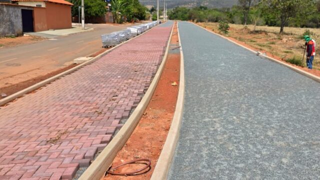 Prefeito Solimar Cardoso investe na construção de calçadão e ciclovia para lazer e convivência social em Marzagão