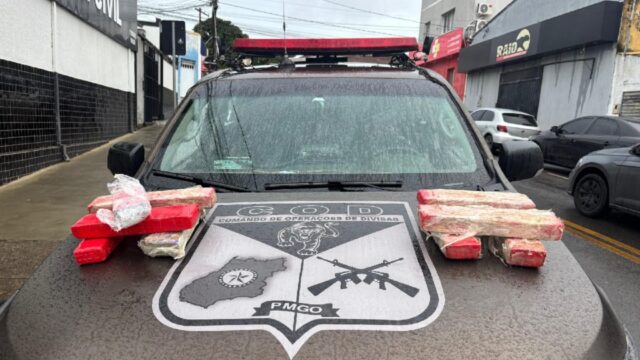 COD apreende droga e prende suspeito de tráfico na BR-050, no município de Catalão