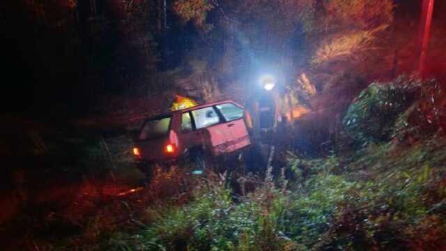 Idosa sai ilesa após veículo sair da pista na GO-330, em Ipameri