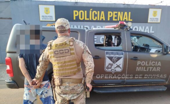 Foragido da justiça pelos crimes de furto, roubo e estupro de vulnerável é preso pelo COD em Catalão