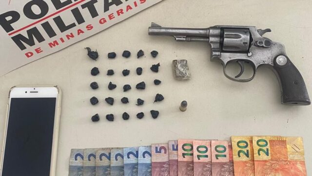 Adolescente é apreendido por tráfico de drogas e posse ilegal de arma em Araguari