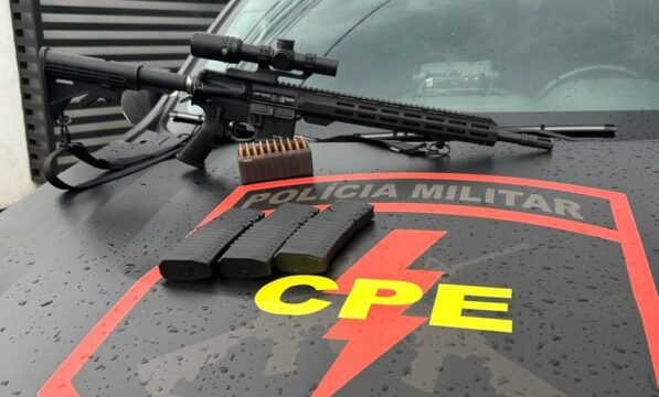 Polícia Militar apreende fuzil e munições em operação na zona rural de Ouvidor